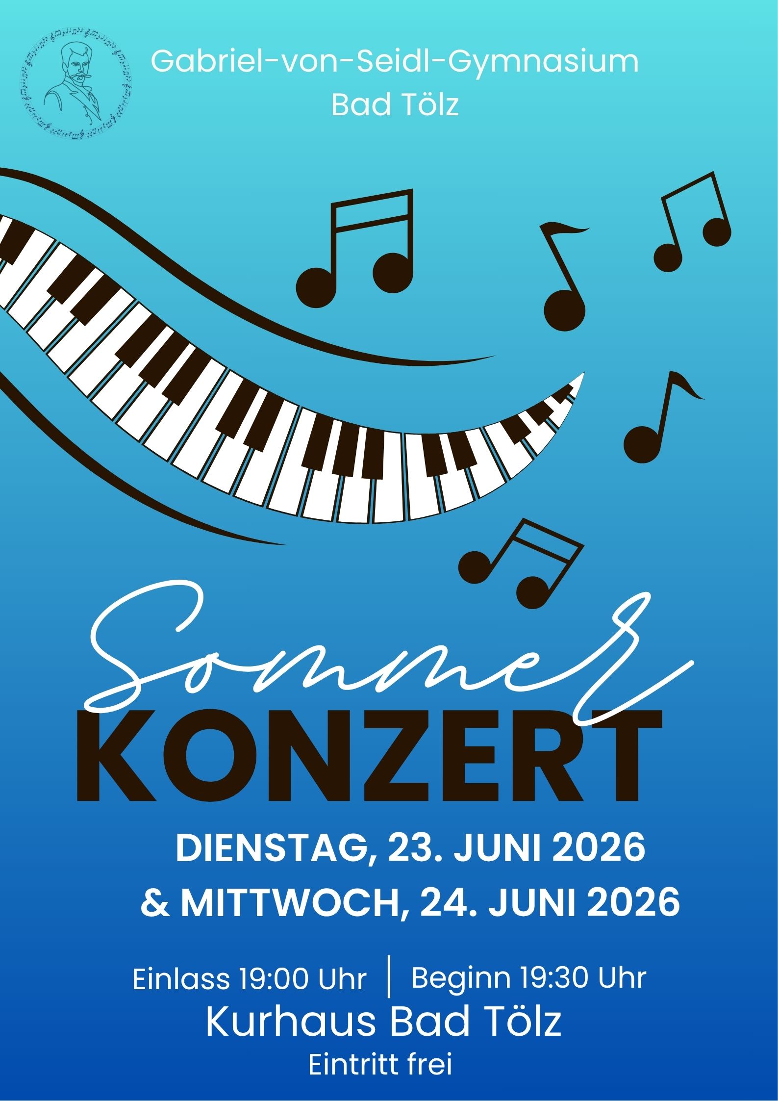 Sommerkonzert des Gabriel-von-Seidl-Gymnasiums